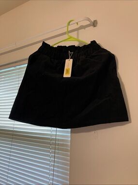 Copper Key Black and Green Corduroy Elastic-Waist Mini Skirts Lot of 2